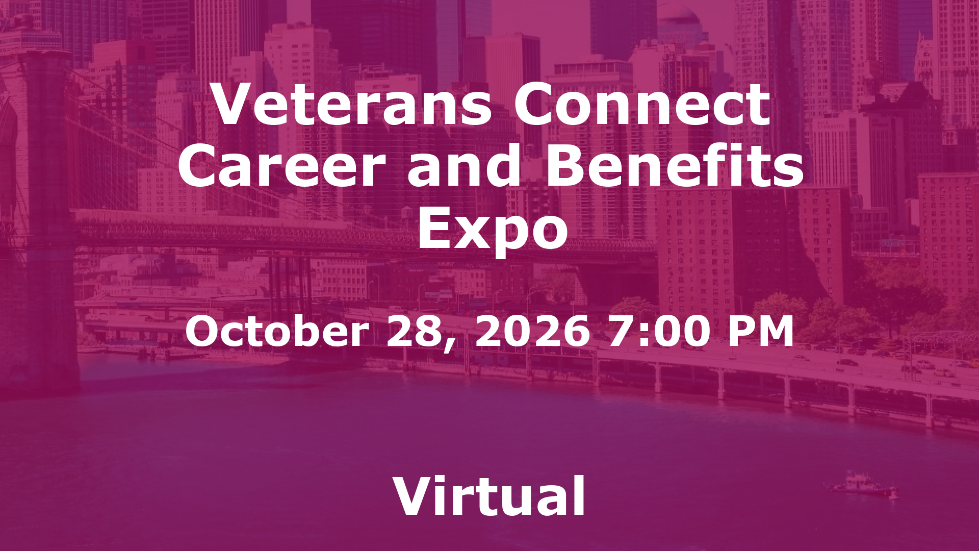 Veterans Connect Career and Benefits Expo event image